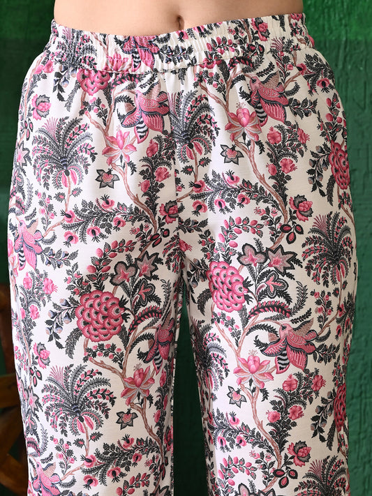 Printed Sleeveless Kurta With Trouser