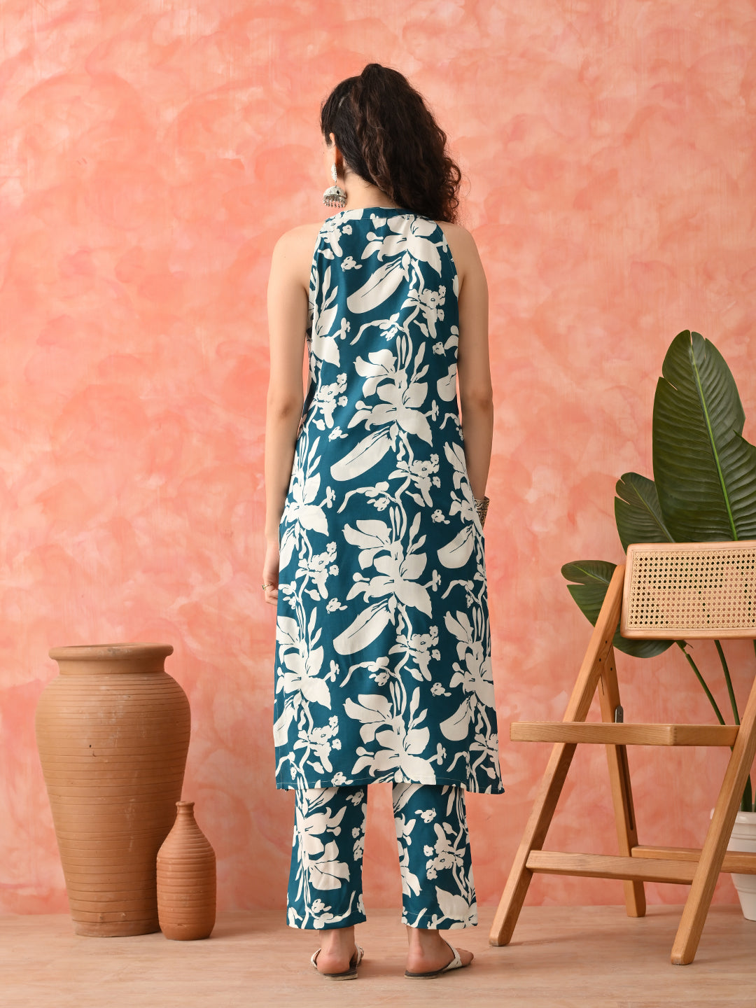 Women Floral Printed Kurta with Palazzo