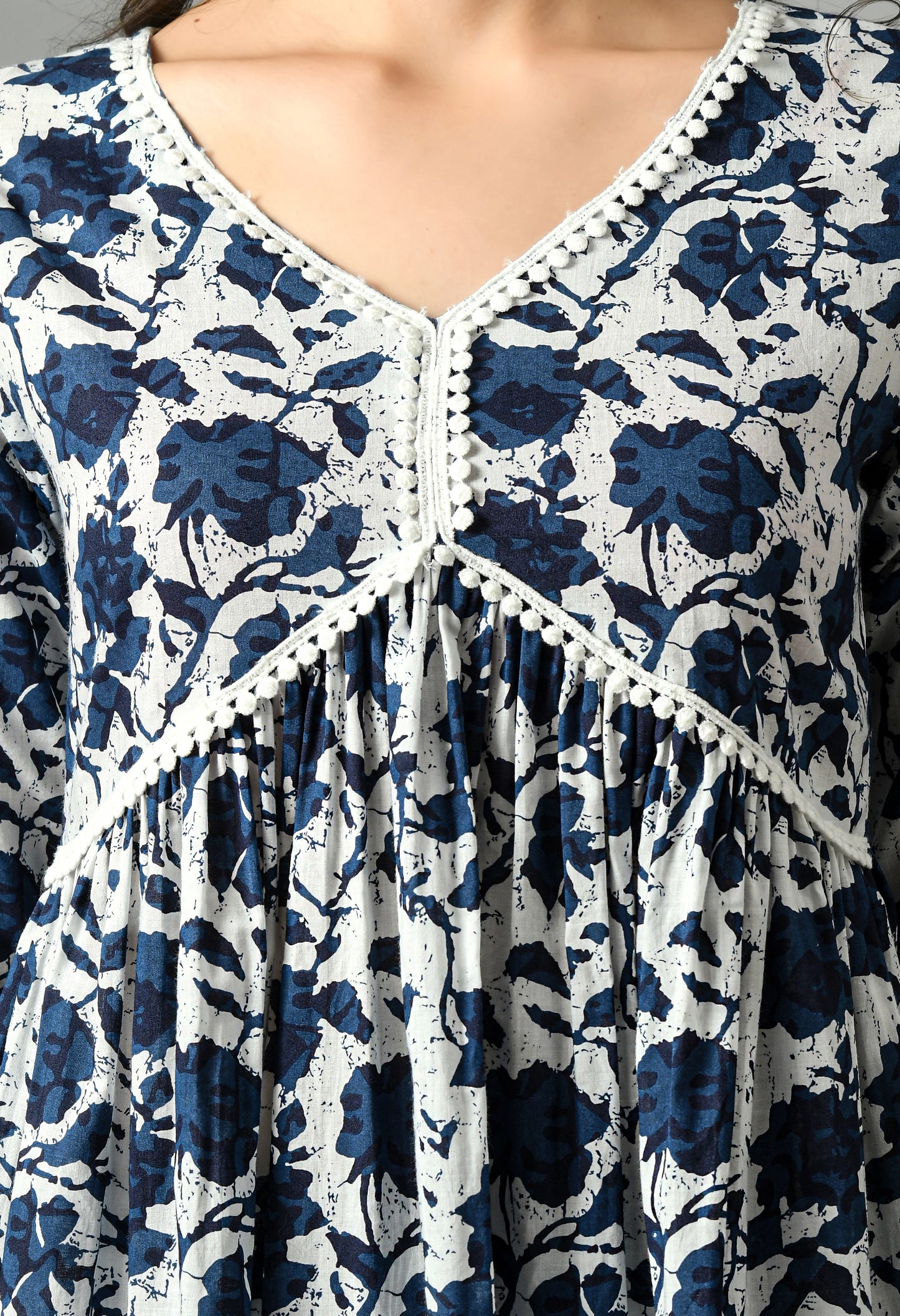 Floral Printed Pure Cotton Kurta with Palazzos