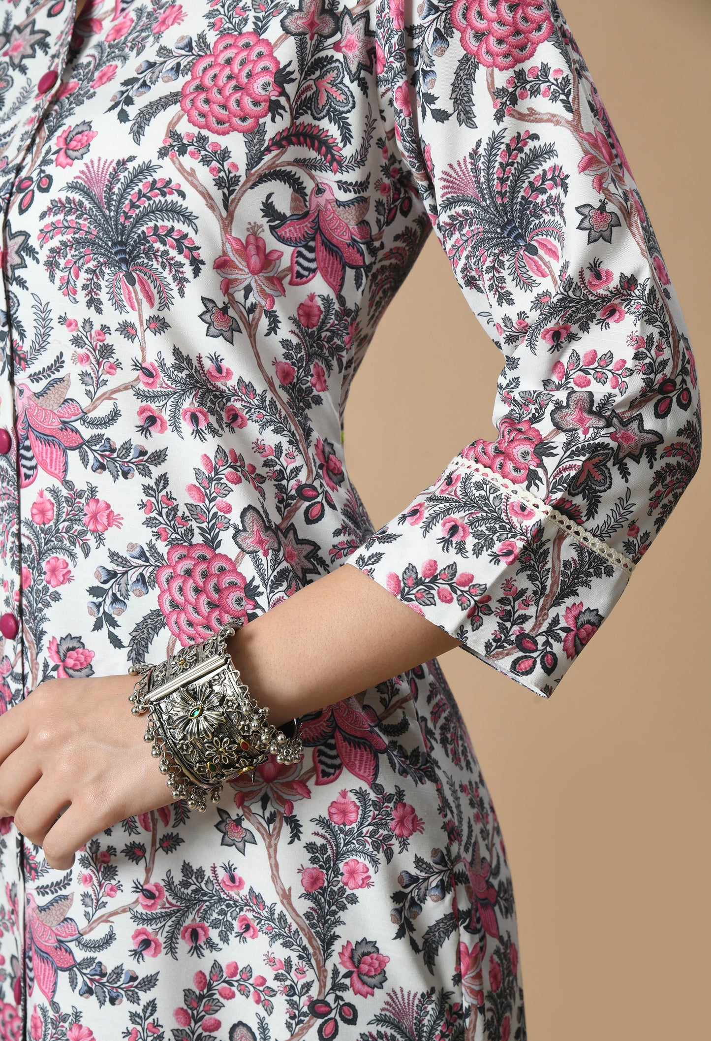 Floral Printed Straight Kurta With Palazzo